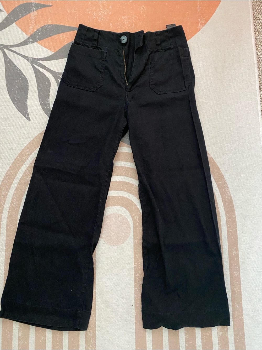 Maeve by Anthropologie  Black Colette Wide-Leg Pants
